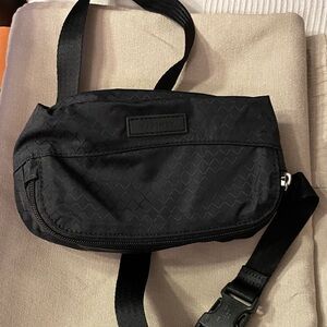 Athleta Black Quilted Mini Bag